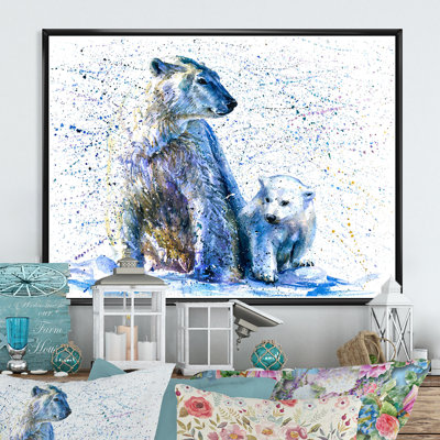 " Wildlife Polar Bears Painting "