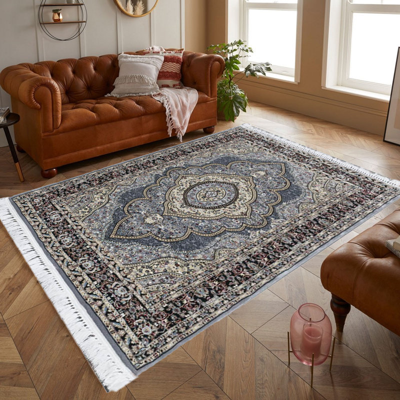 Aubreonna Floral Area Rug, Rectangle 60 x 110cm