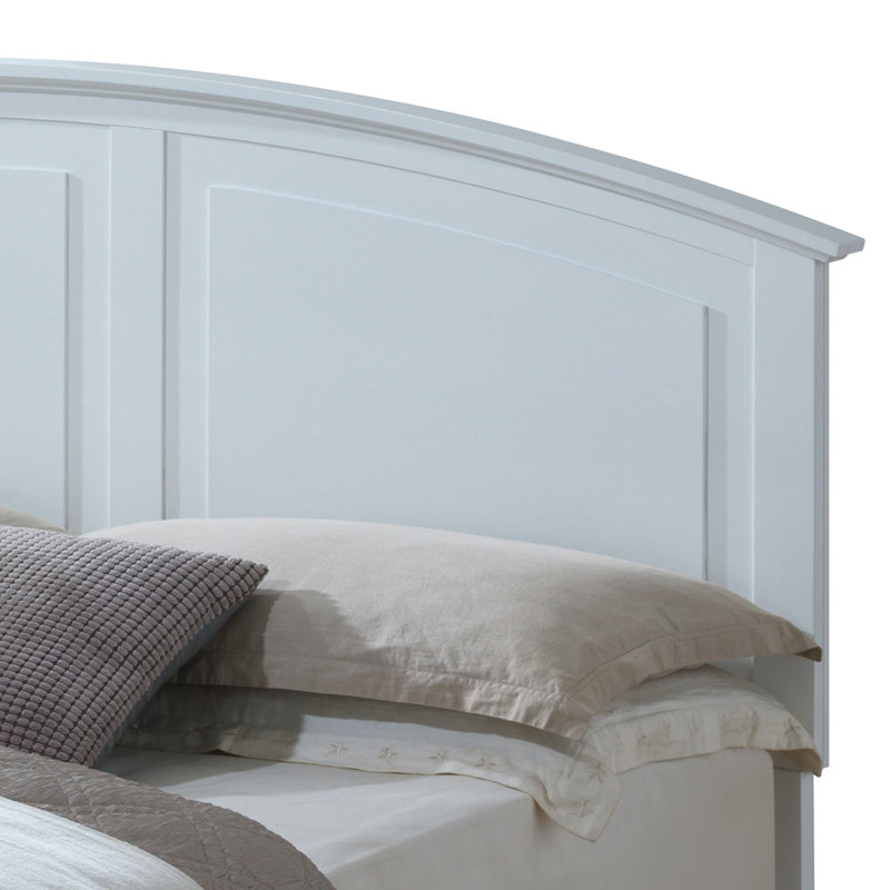 Chene Low Profile Bed, White, King