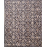 Hand-Knotted High-Quality Dark Gray Area Rug