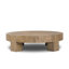 Abaso Round Coffee Table-Rustic Wormwood Oak-1203436840-1203436842