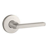 Square Passage Door Lever with Contemporary Round Rose