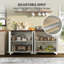 Buffet 61 "avec 4 portes cannelées et rangement-1589748308