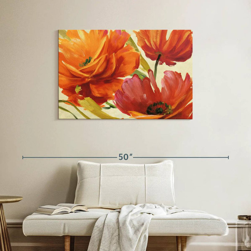 Fleurs flamboyantes Harnek, H 26 po x l 39 po