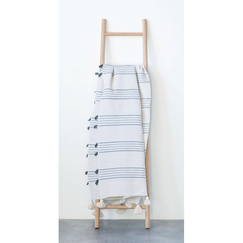 Abode Decorative Bamboo 6 ft. Blanket Ladder