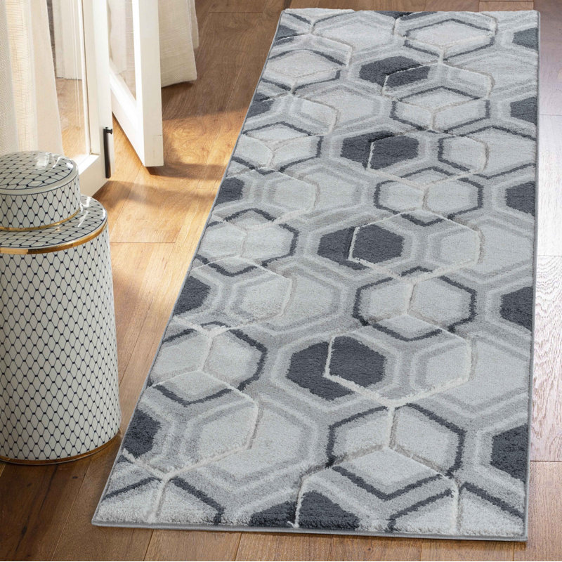 Autymn Geometric Area Rug, Runner 60 x 220cm