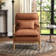 Fauteuil d'appoint rembourré en lin de 25,79 po de large avec coussin lombaire Lechia-1483340222