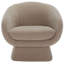 Fauteuil demi-tonneau en polyester 30,7 po Genata-731110786