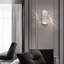 Applique murale de luxe à DEL en cristal avec finition chromée à intensité variable 3 lumières pour meuble-lavabo moderne