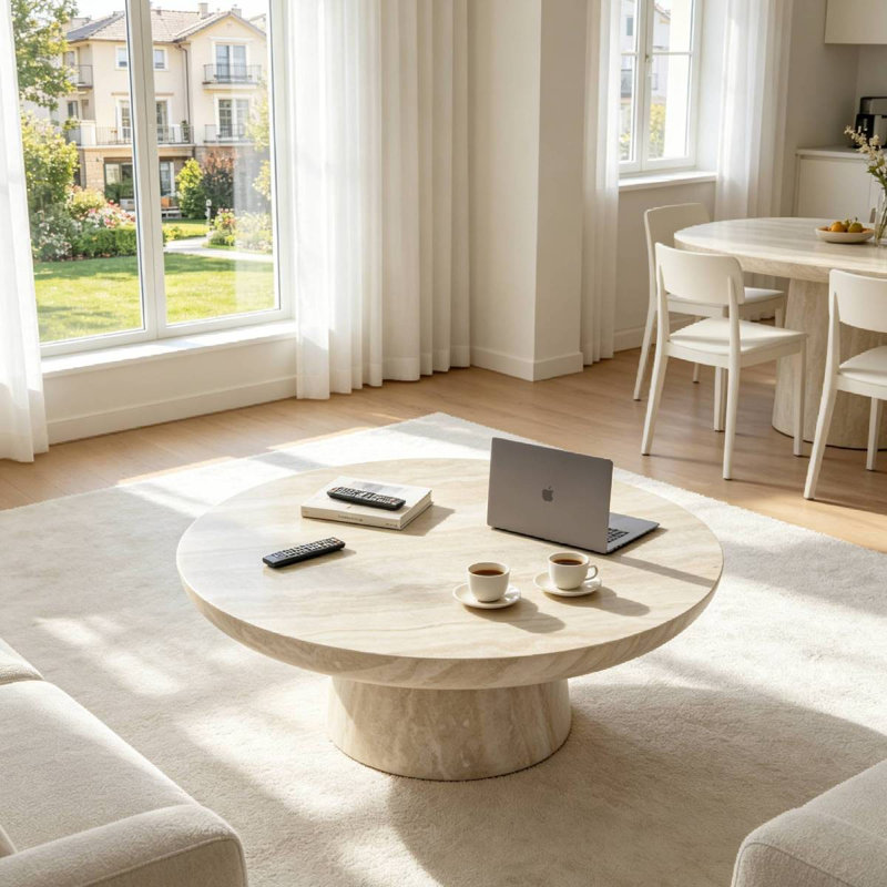 La charmante table basse à champignon améliore les loisirs, parfaite pour la détente en soirée et l'utilisation élégante
