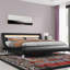 Small Double Bed，Upholstered Sleigh Bed-1193239569