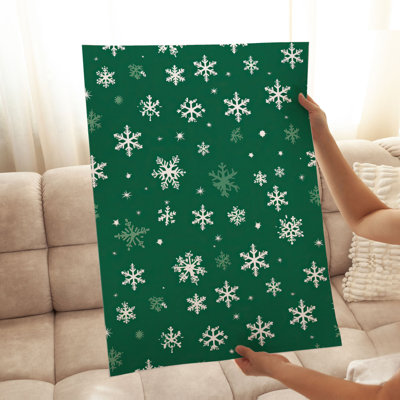 «Landscape and Nature Let it Snow Green», reproduction d'art moderne sans cadre