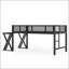 Lit mezzanine simple TG avec bureau, DEL, port USB et escalier-601182013