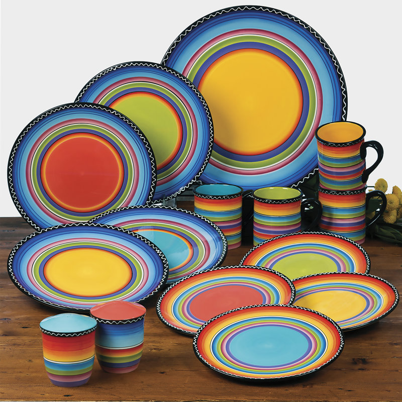Vaisselle certifiée Téquila Sunrise 16pc