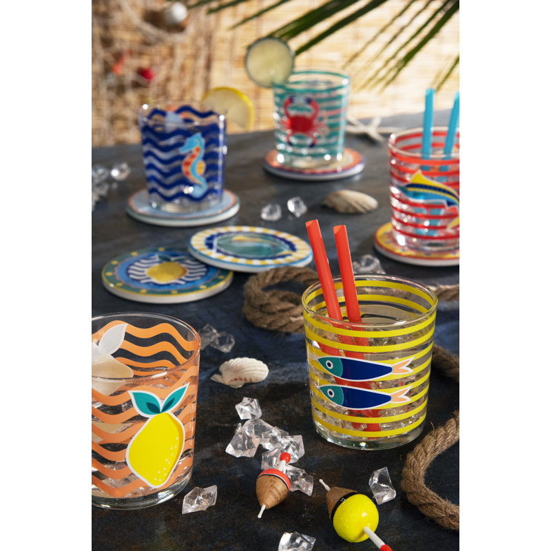 Excelsa set of 6 glasses Corfu' glass 35 cl