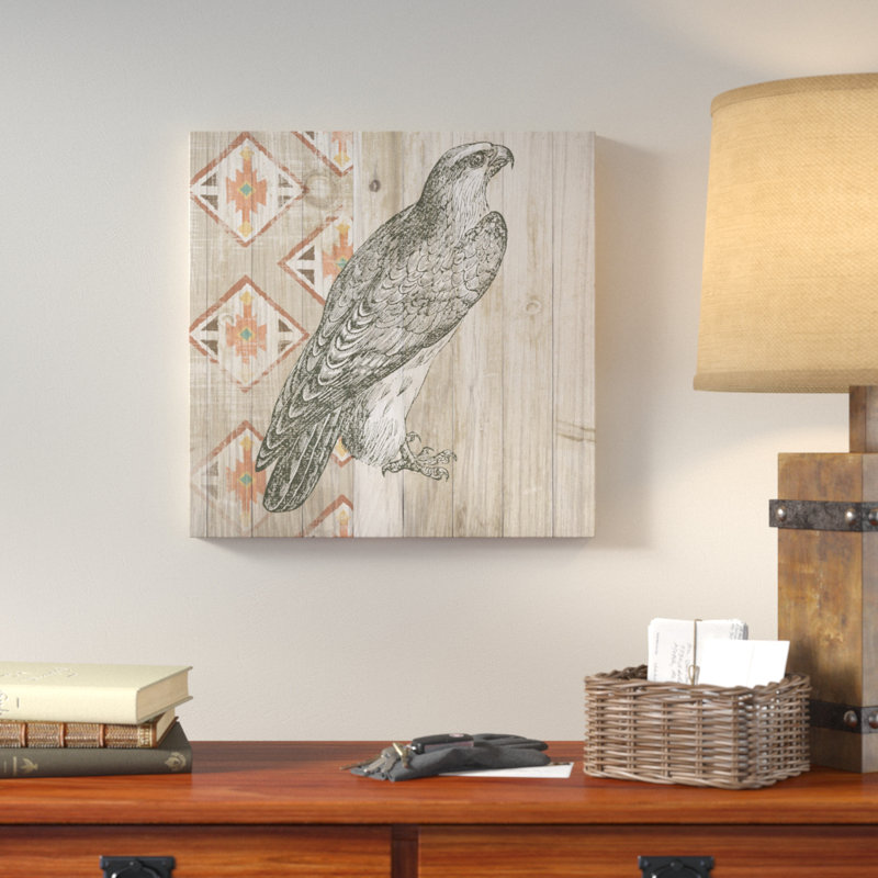 Histoire naturelle, impression sur toile tendue sud-ouest, H 26 po x l 26 po x P 1,5 po, Toile tendue, Pas de tapis