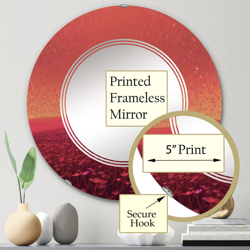 Miroir mural Masalla, 24 po x 24 po