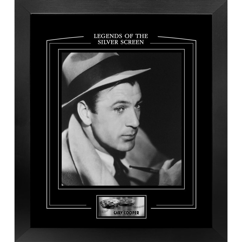 Gary Cooper, reproduction de photo encadrée