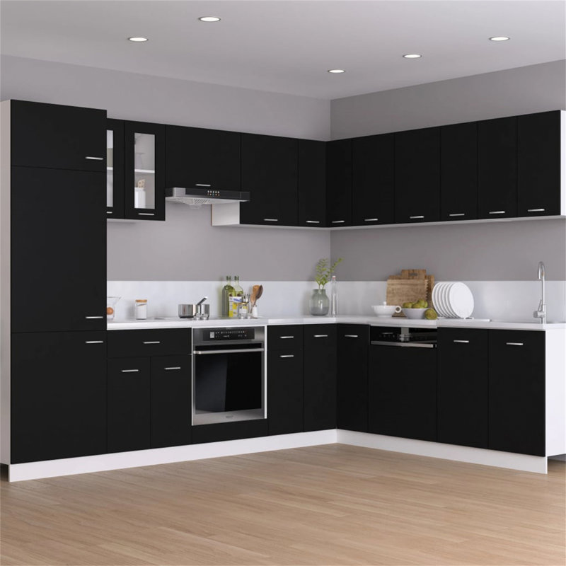 Refrigerator Cabinet 60X57x207 Cm, Black
