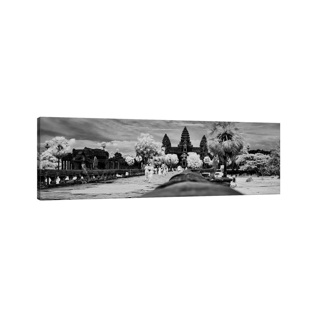 Terrace Of Honor, Angkor Wat, Siem Reap, Cambodia - Wrapped Canvas Panoramic Print