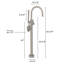 Single Handle Deck Mounted Clawfoot Tub Faucet-968440286