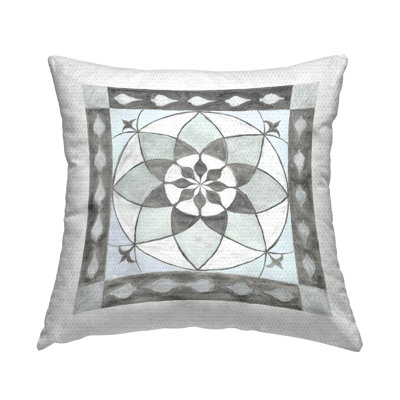 Geometric Indoor/Outdoor Throw Pillow