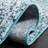 Mclawhorn Abstract Silver / Blue Power Loomed Area Rug-198039943