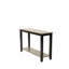 Table de salon moderne avec rangement à deux tons gris / noir et console moderne