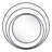 32" Black Oval Steel Framed Accent Mirror