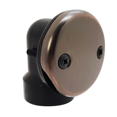 D329-12A Westbrass 3-1 / 8 "baignoire à débordement à deux trous et vis