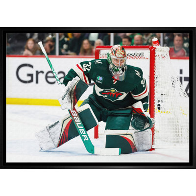 Filip Gustavsson 20 x 29, toile encadrée protégeant le filet-H