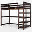 Lit mezzanine avec bureau intégré et tablettes-113752950-113752953