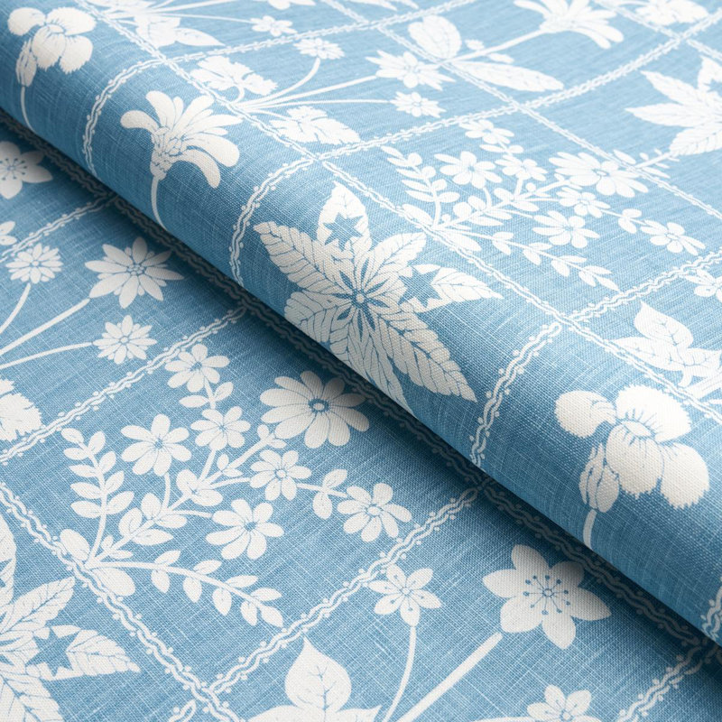 Georgia Wildflowers Fabric, Blue