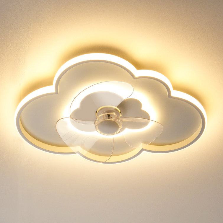 Deanah Modern Dimmable Ceiling Fan with LED Lights