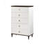 Commode blanche et brune