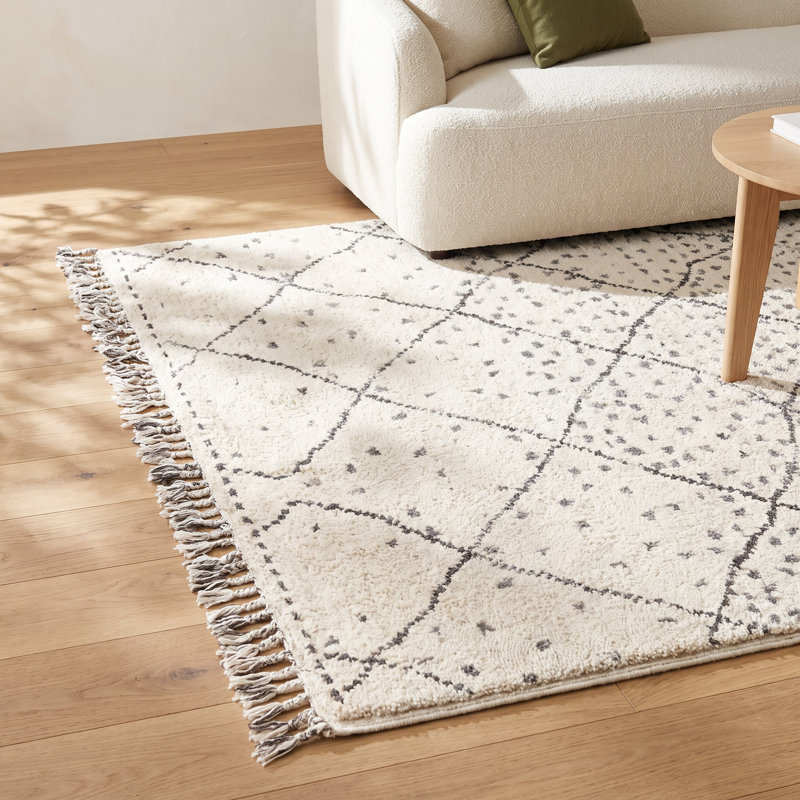 Morocco Wool Geometric Indoor Rug, Rectangle 2' x 3'