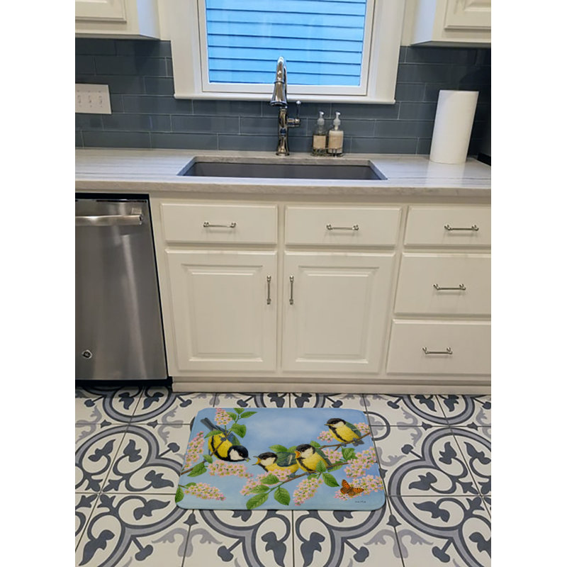 Tapis pour salle de bain en mousse à mémoire de forme en mousse de la famille great tit