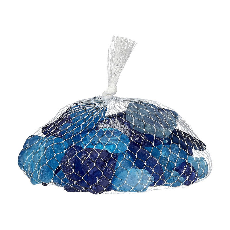 Remplisseuse de vase en verre de mer, Bleu