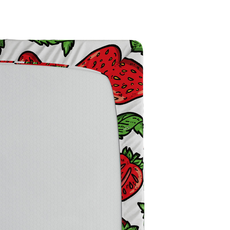 Microfiber Floral Fitted Sheet, Queen Fitted Sheet