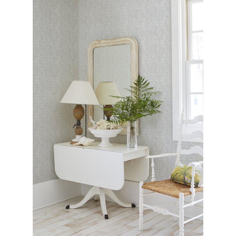 Floral Wallpaper Double Roll, Gray