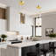 Kitchen Island Pendant Lights with Crystal Bubble-144952309