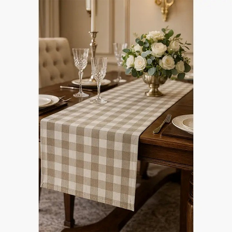 Chemin de table Buffalo, Kaki, 54 po x 16 po