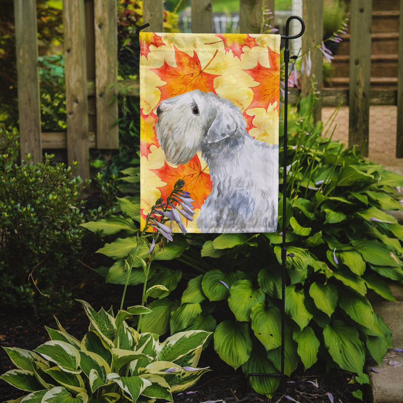 Automne 2 côtés en polyester 15 x 11 po drapeau de jardin, Sealyham Terrier