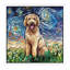 Goldendoodle Night 1 Piece Painting on Canvas-1621532927-1631333963