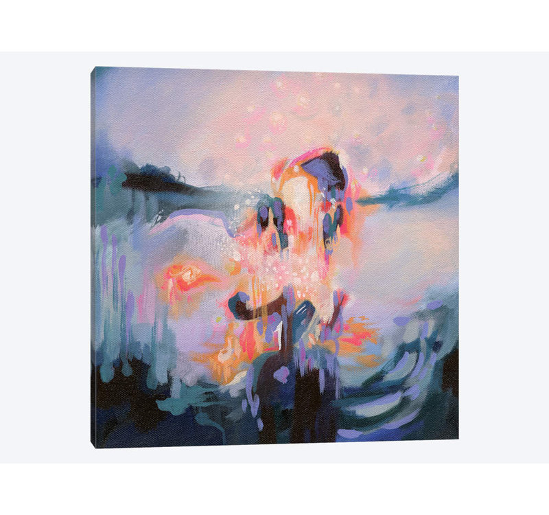 « spark » par stéphanie corfee, impression sur toile, H 24 po x l 24 po x P 1 po, Papier d'art encadré noir, Blanc