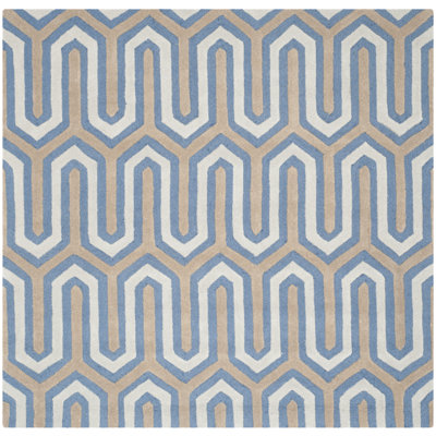 Ellicott Hand Tufted Wool Geometric Rug
