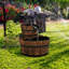 Outdoor Wood Weather Resistant Cascade Fountain