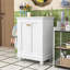 Meuble-lavabo de salle de bain avec lavabo en céramique et tablette réglable-930081892