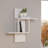 Modern Wall Shelf, White, 25.2 x 27.6 x 7.9 inches | 100% Melamine Coated Particle Board, Thickness: 0.7 inches | Space-Saving Design, Perfect for Home Decor & Organizing | Easy Wall Mount Installation-252891036