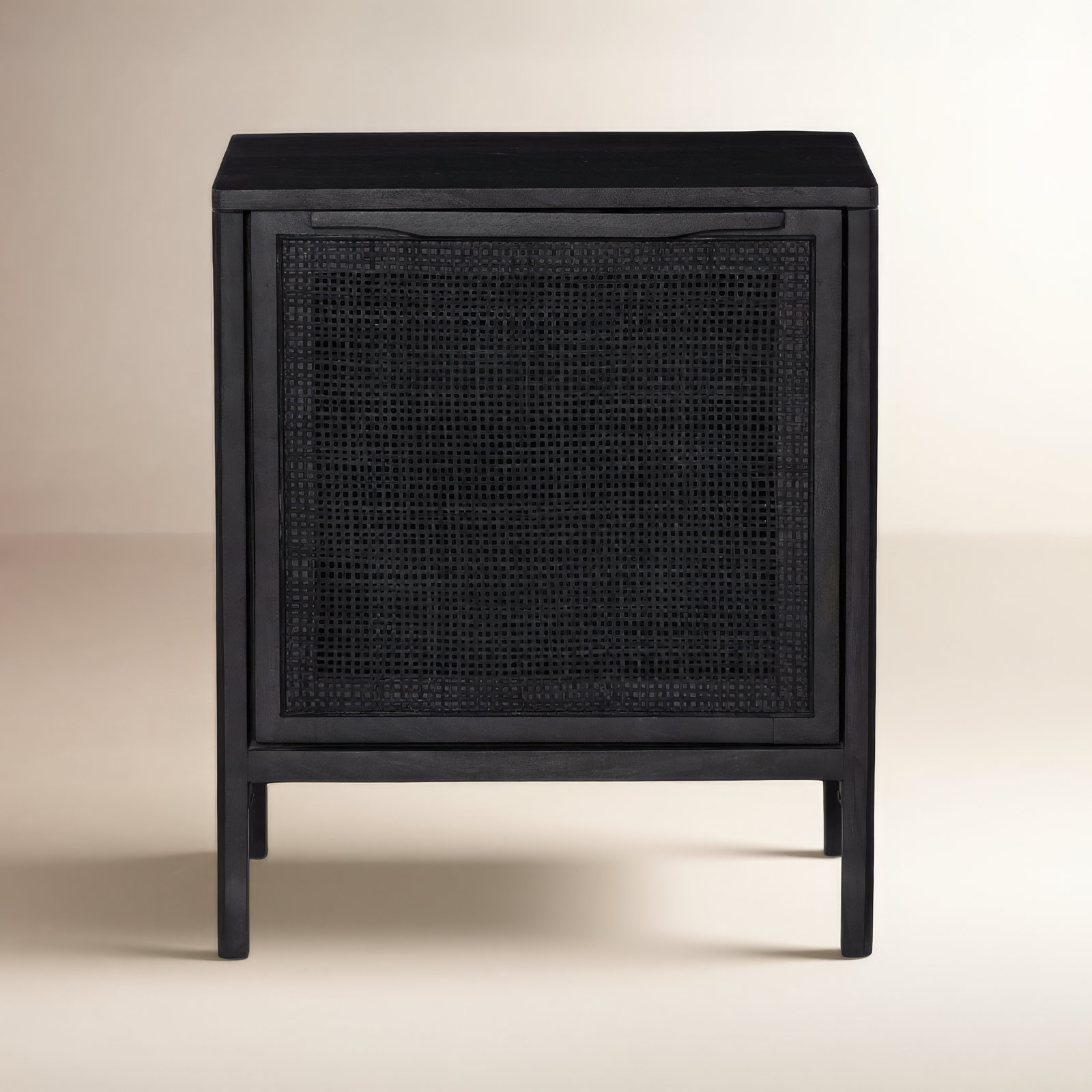 Nellie Cane Nightstand, Right, Black